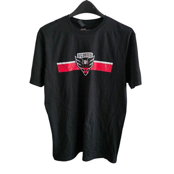 DC United MLS Black T-Shirt Mens Medium Soccer Fan Apparel Top NWOT - Picture 1 of 5